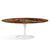 Saarinen 78" Oval Dining Table Medium Dining Tables Knoll White Espresso marble, Shiny finish 