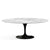 Saarinen 78" Oval Dining Table Medium Dining Tables Knoll Black Carrara marble, Shiny finish 