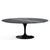 Saarinen 78" Oval Dining Table Medium Dining Tables Knoll Black Grigio Marquina marble, Shiny finish 