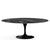 Saarinen 78" Oval Dining Table Medium Dining Tables Knoll Black Portoro marble, Shiny finish 