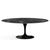 Saarinen 78" Oval Dining Table Medium Dining Tables Knoll Black Portoro marble, Satin finish 