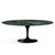 Saarinen 78" Oval Dining Table Medium Dining Tables Knoll Black Verde Alpi marble, Shiny finish 