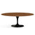 Saarinen 78" Oval Dining Table Medium Dining Tables Knoll Black Light Walnut 