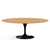 Saarinen 78" Oval Dining Table Medium Dining Tables Knoll Black Light Oak 