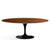 Saarinen 78" Oval Dining Table Medium Dining Tables Knoll Black Rosewood 