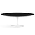 Saarinen 78" Oval Dining Table Medium Dining Tables Knoll White Black laminate, Satin finish 