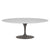 Saarinen 78" Oval Dining Table Medium Dining Tables Knoll Grey White laminate, Satin finish 