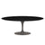 Saarinen 78" Oval Dining Table Medium Dining Tables Knoll Grey Black laminate, Satin finish 