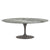 Saarinen 78" Oval Dining Table Medium Dining Tables Knoll Grey Grey marble, Shiny finish 