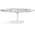 Saarinen 78" Oval Dining Table Medium Dining Tables Knoll White Arabescato marble, Shiny finish 