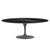 Saarinen 78" Oval Dining Table Medium Dining Tables Knoll Grey Nero Marquina marble, Shiny finish 