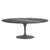 Saarinen 78" Oval Dining Table Medium Dining Tables Knoll Grey Grigio Marquina marble, Shiny finish 
