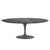 Saarinen 78" Oval Dining Table Medium Dining Tables Knoll Grey Grigio Marquina marble, Satin finish 