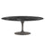 Saarinen 78" Oval Dining Table Medium Dining Tables Knoll Grey Portoro marble, Satin finish 