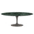 Saarinen 78" Oval Dining Table Medium Dining Tables Knoll Grey Verde Alpi marble, Satin finish 