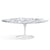 Saarinen 78" Oval Dining Table Medium Dining Tables Knoll White Arabescato marble, Satin finish 