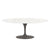Saarinen 78" Oval Dining Table Medium Dining Tables Knoll Grey Vetro Bianco 