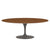Saarinen 78" Oval Dining Table Medium Dining Tables Knoll Grey Light Walnut 