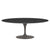 Saarinen 78" Oval Dining Table Medium Dining Tables Knoll Grey Ebonized Walnut 