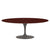 Saarinen 78" Oval Dining Table Medium Dining Tables Knoll Grey Reff Dark Cherry 