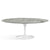 Saarinen 78" Oval Dining Table Medium Dining Tables Knoll White Grey marble, Satin finish 