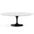 Saarinen 96" Oval Dining Table Large Dining Tables Knoll Black Carrara marble, Satin finish 