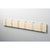 Knax Horizontal Colored Coat Hook Coat Hooks Loca 6 hooks Aluminum Desert Sand