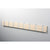 Knax Horizontal Colored Coat Hook Coat Hooks Loca 8 hooks Aluminum Desert Sand