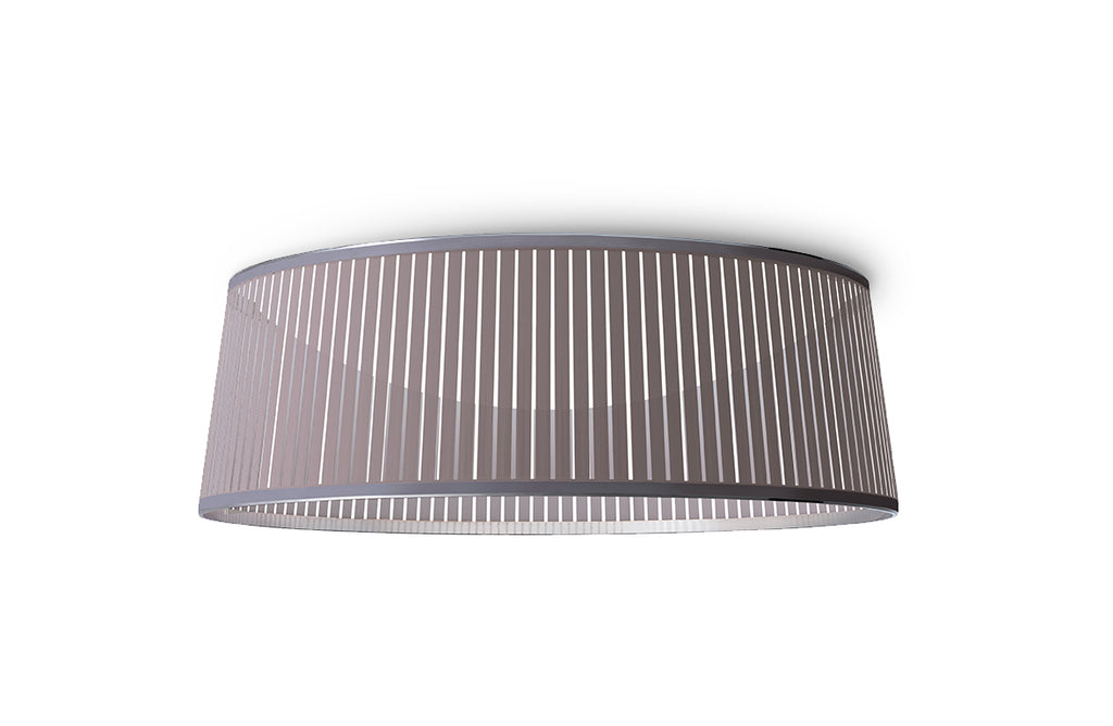 Solis Drum Flush Ceiling Lamp Ceiling lamp Pablo Silver 36" 