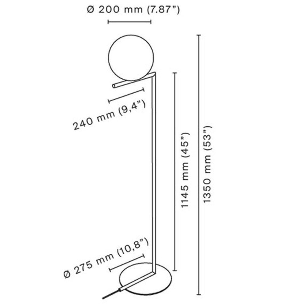 IC F Floor Lamp Floor Lamps Flos 