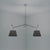 Tolomeo Double Shade Suspension Lamp hanging lamps Artemide 14" Black Fabric 