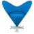 Panton Heart Chair lounge chair Vitra Tonus - Blue (50) 