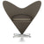 Panton Heart Chair lounge chair Vitra Tonus - Truffle (43) 