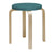 Stool E60 Stools Artek Lacquered Turquoise Seat 