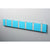 Knax Horizontal Colored Coat Hook Coat Hooks Loca 6 hooks Aluminum Turquoise