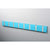 Knax Horizontal Colored Coat Hook Coat Hooks Loca 8 hooks Aluminum Turquoise