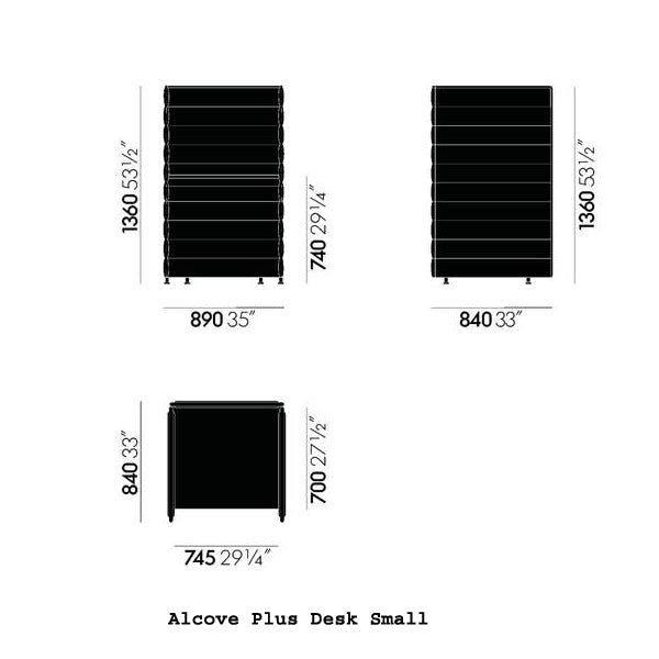 Alcove Plus Desk Desk's Vitra 