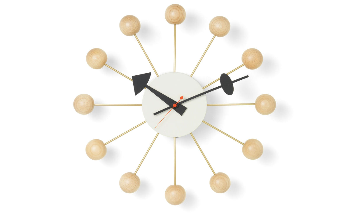 Nelson Ball Clock - Natural Beech Clocks Vitra 