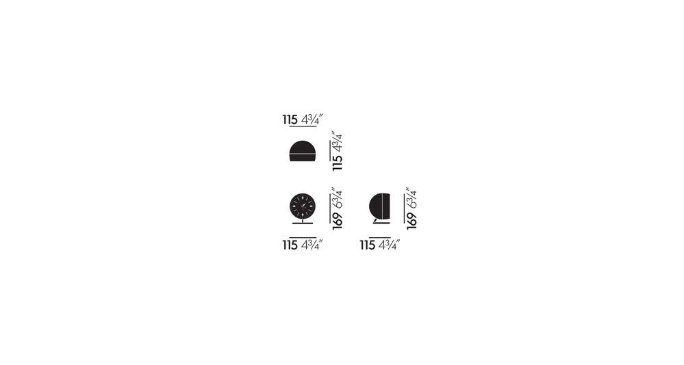 Nelson Chronopak Clock Clocks Vitra 