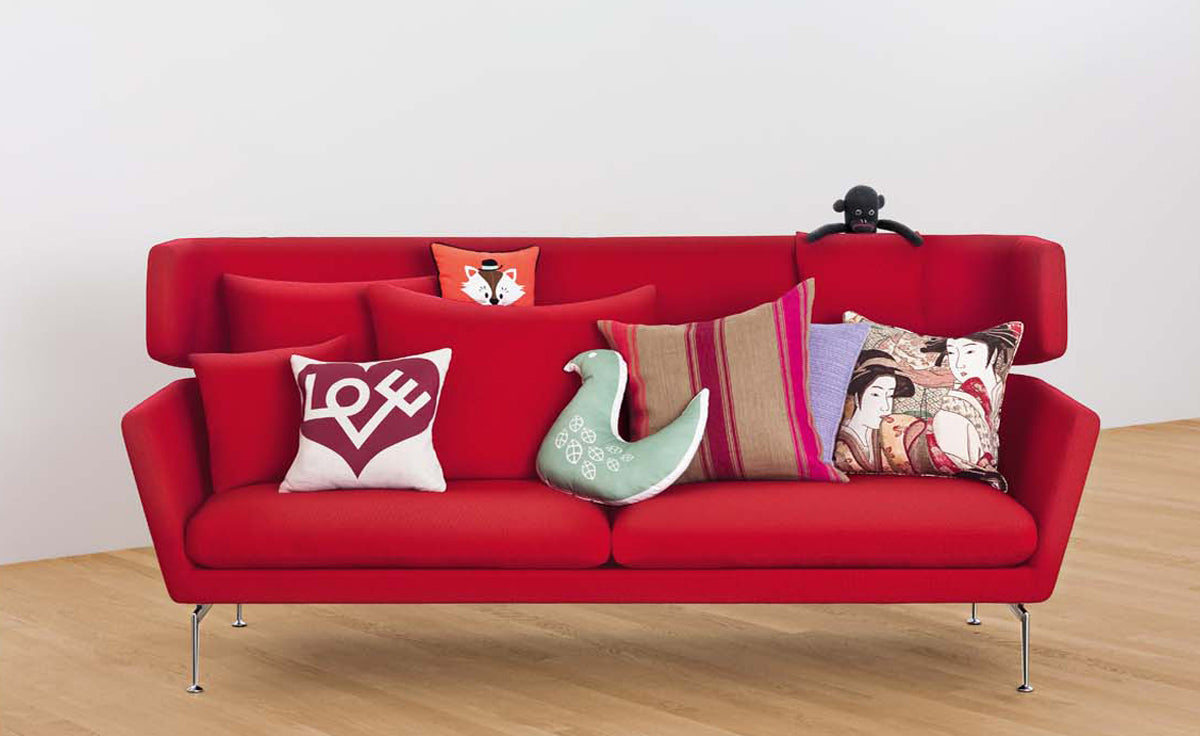 Suita Three-Seater Sofa w/ Head Section Sofa Vitra 