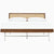 Nelson Thin Edge Bed - H Frame Legs Beds herman miller Full Size Natural Cane Headboard Walnut Frame