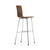 HAL Ply Stool High bar seating Vitra walnut black pigmented basic dark hard glides (standard)
