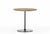 Occasional Low Table side/end table Vitra height 17.7 walnut solid wood, oiled 