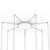 Bola Disc Multi-Light Canopy ceiling lights Pablo 12" (7-12 Lamps) - White 