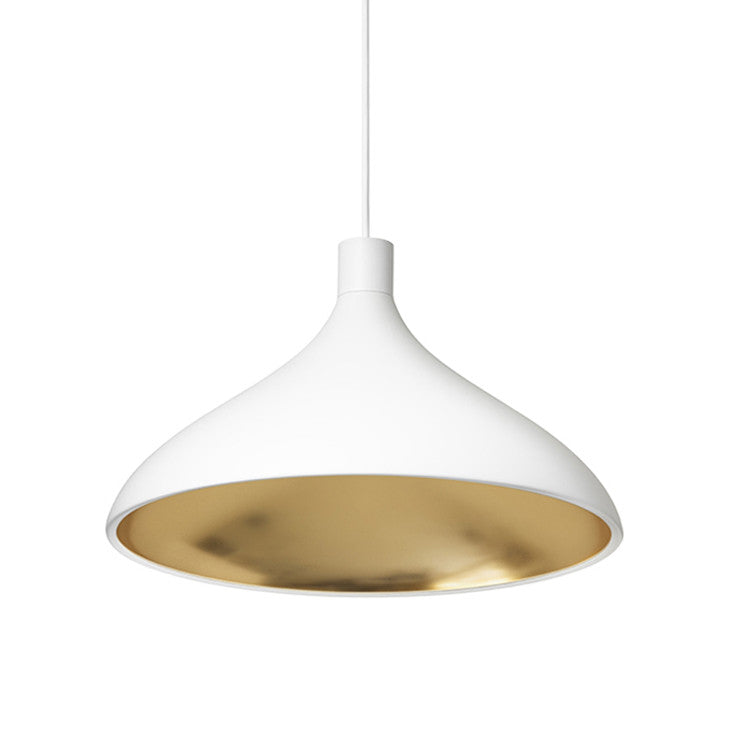 Swell Wide Pendant hanging lamps Pablo White/Brass 
