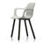 Hal Armchair Wood Side/Dining Vitra White Dark oak with protective varnish glides for carpet