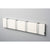 Knax Horizontal Colored Coat Hook Coat Hooks Loca 4 hooks Aluminum White
