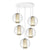 Bel Occhio Multi-Light Pendant hanging light Pablo White 5 Lights 