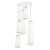 Solis Chandelier 5 Mixed Multi-Light Pendant hanging lamps Pablo Mix of 3x24" and 2x48" White 