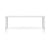 Plate Rectangular Table Coffee Tables Vitra 44.5"L x 16.25" W - MDF White Top - White Base 
